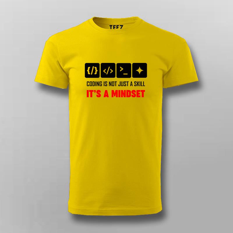 Coding Is Not Just A Skill, Its a Mindset T-shirt For Men