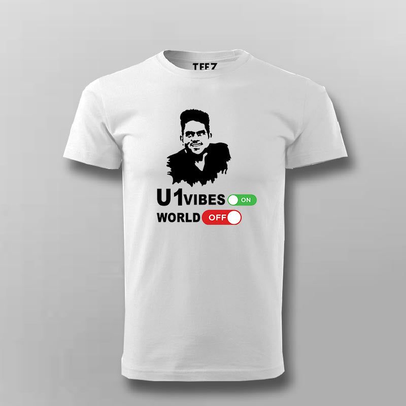 U1 Vibes On World Off T-shirt For Men