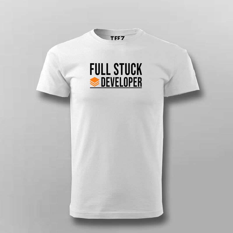 Full Stuck Developer Jokes T-shirt For Men