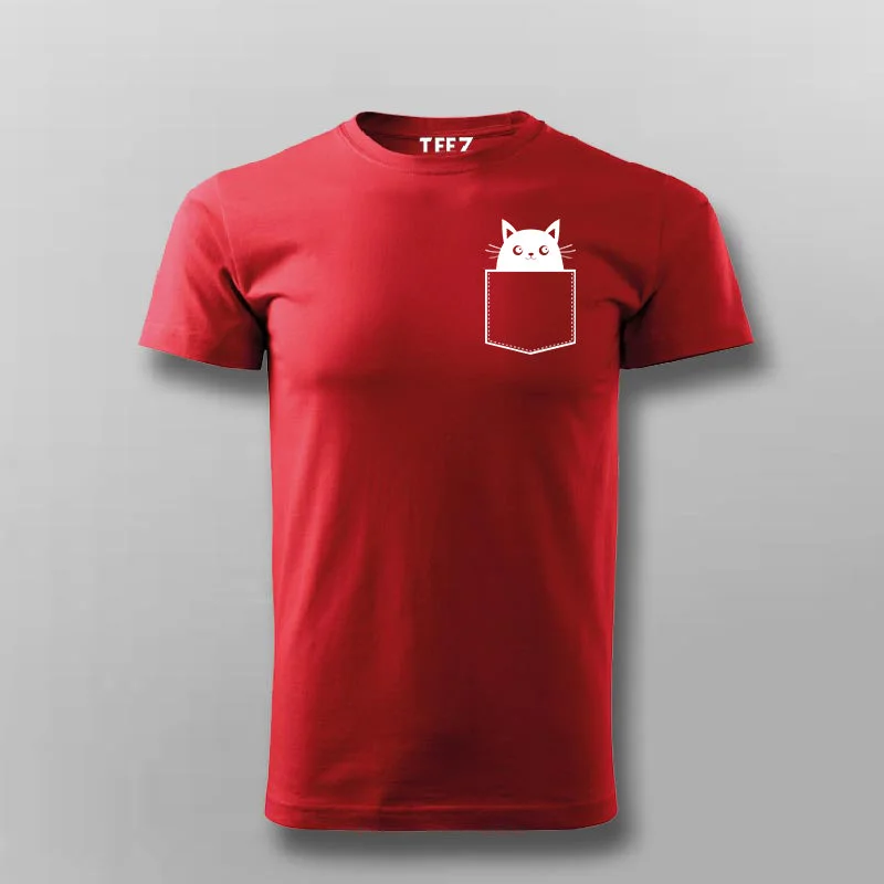 CAT IN POCKET T-shirt For Men