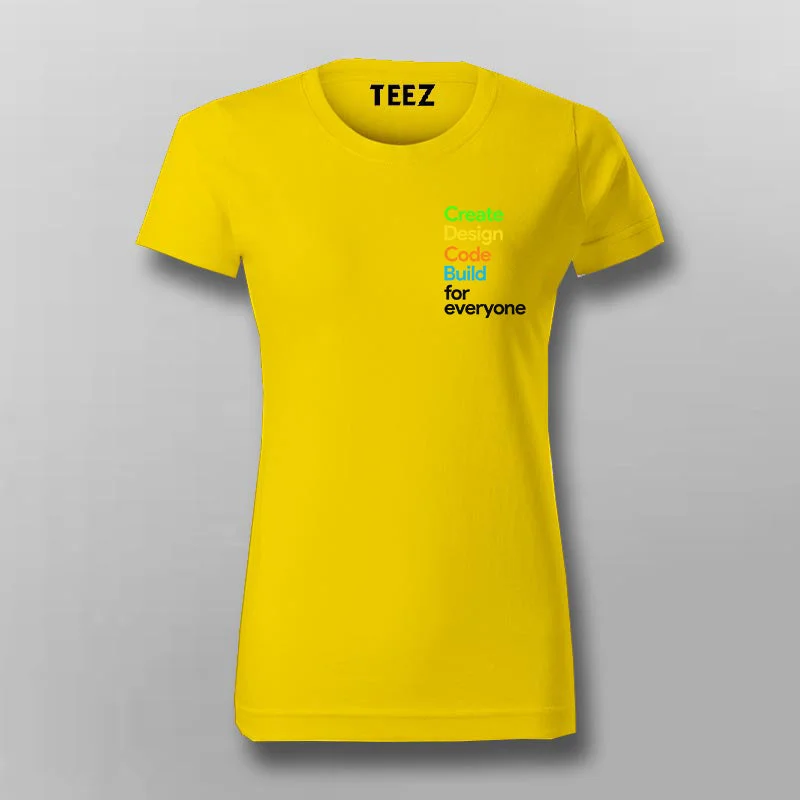 Create Design Code Build - Google Fan Tee