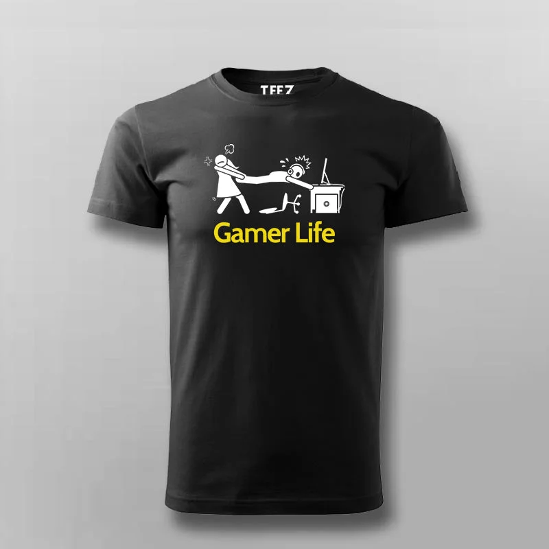 Gamer Life Funny Gamer T-shirt For Men