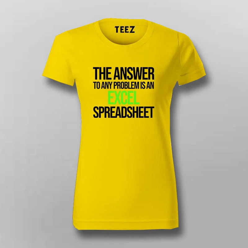Solve It with Excel – Spreadsheet Wizard Tee