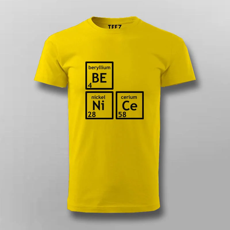Be Nice Periodically Funny T-shirt For Men