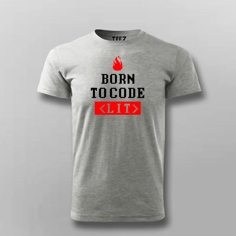 Born To Code <LIT> Programmer T-shirt For Men