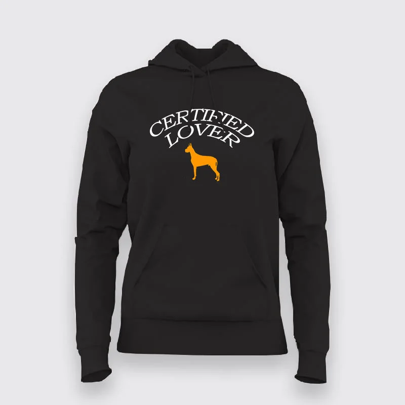 Certified DOG Lover Hoodies For Women