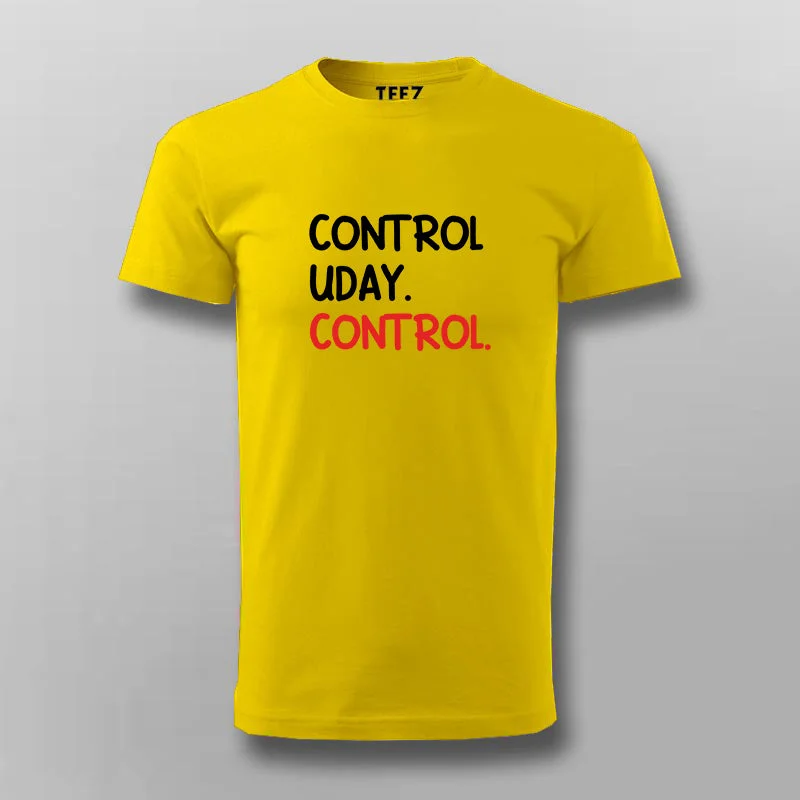 CONTROL UDAY CONTROL Funny Hindi T-shirt For Men