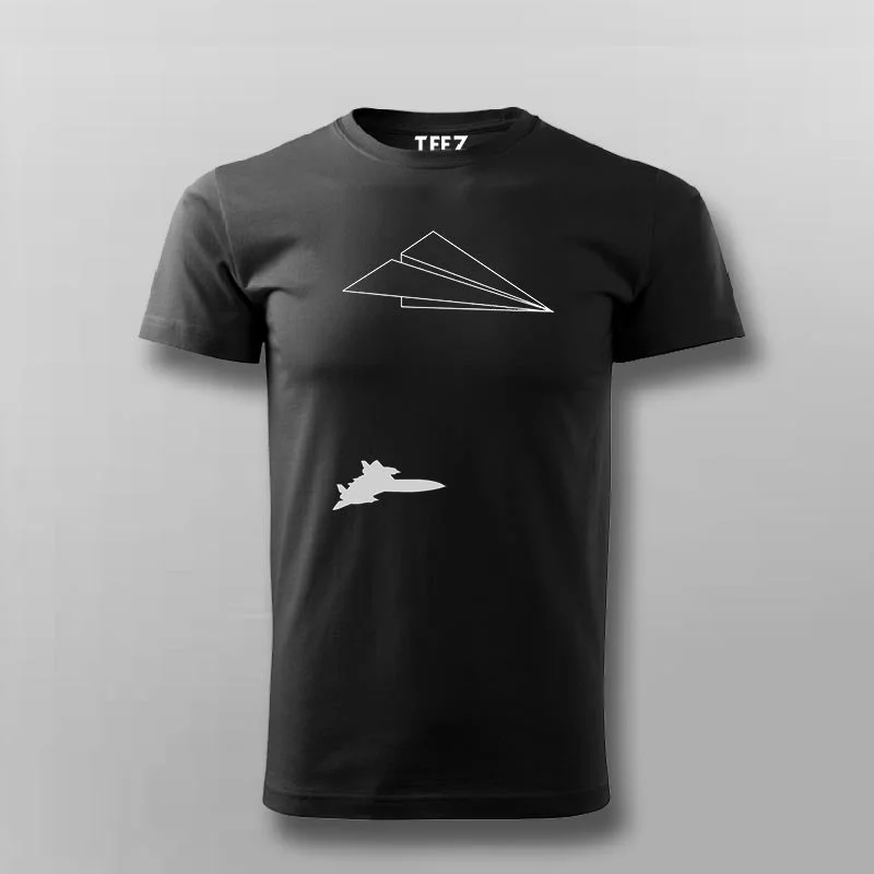 Dream Paper Flight Funny T-shirt For Men