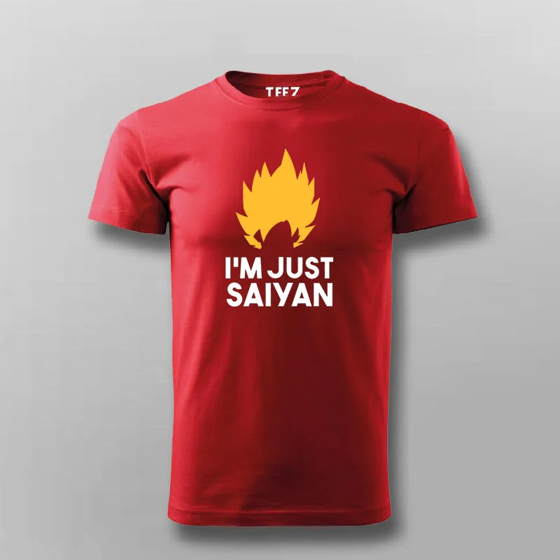 I'm Just Saiyan Anime T-shirt For Men