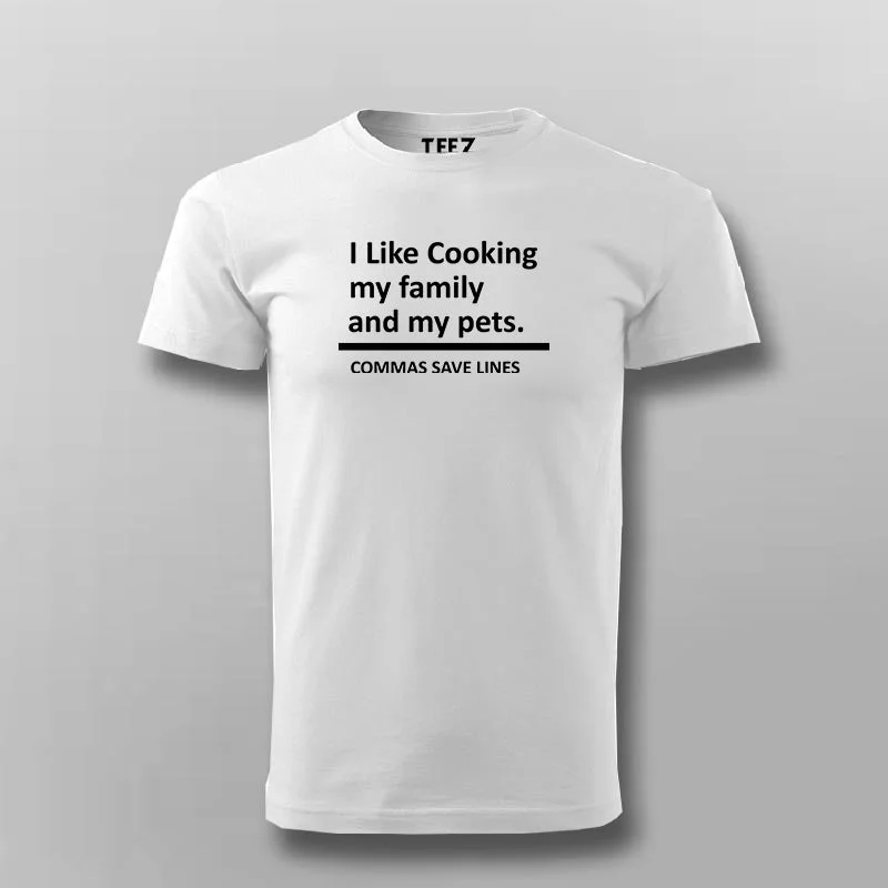 I Like Cooking Men's Casual T-Shirt