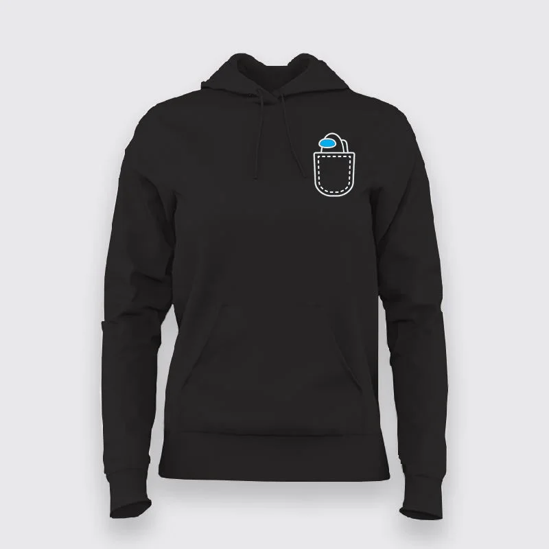IMPOSTER IN POCKET Gaming Hoodies For Women