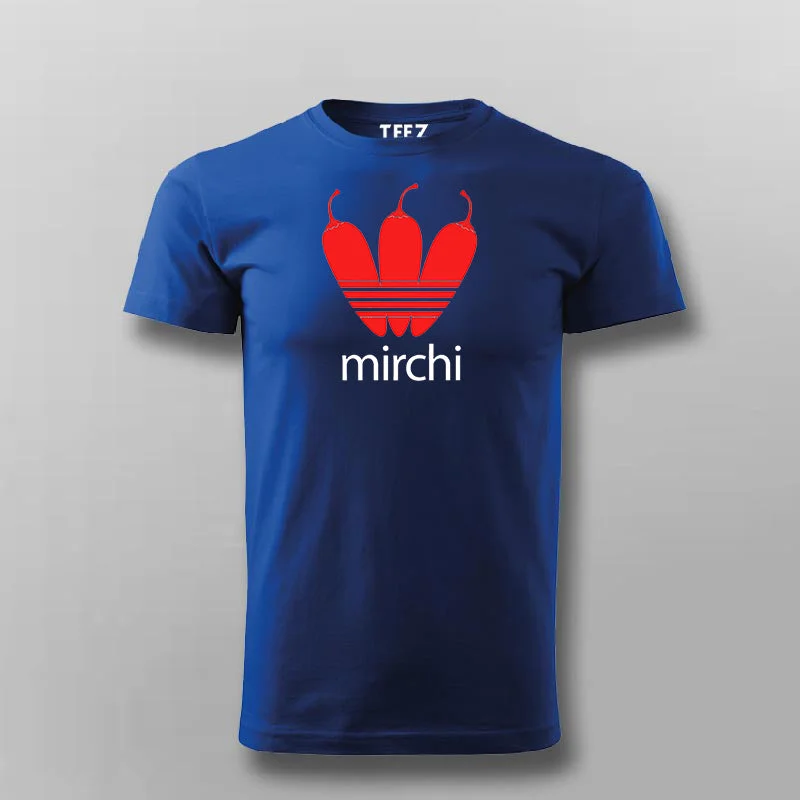 Mirchi Hindi Slogan T-shirt For Men