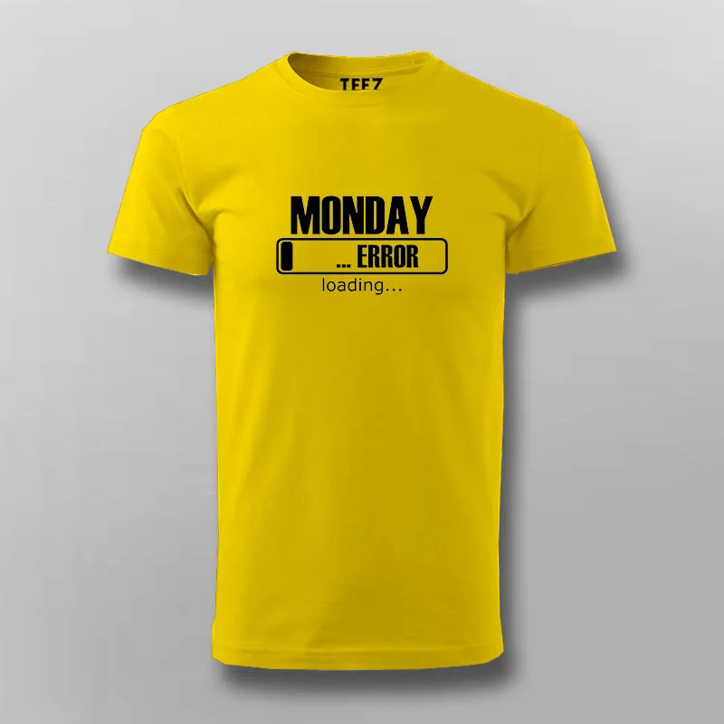 Monday Loading Error Message T-shirt For Men