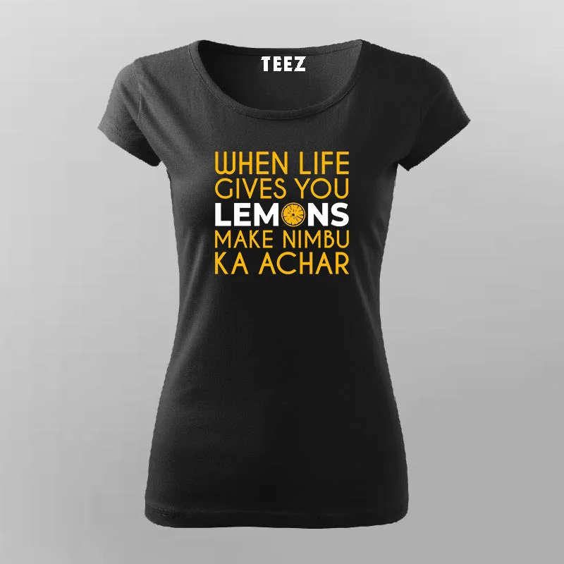 Nimbu Ka Achar: Tangy Pickle Lover Tee
