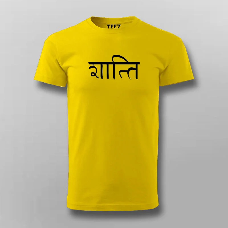 Peace Hindi T-shirt For Men