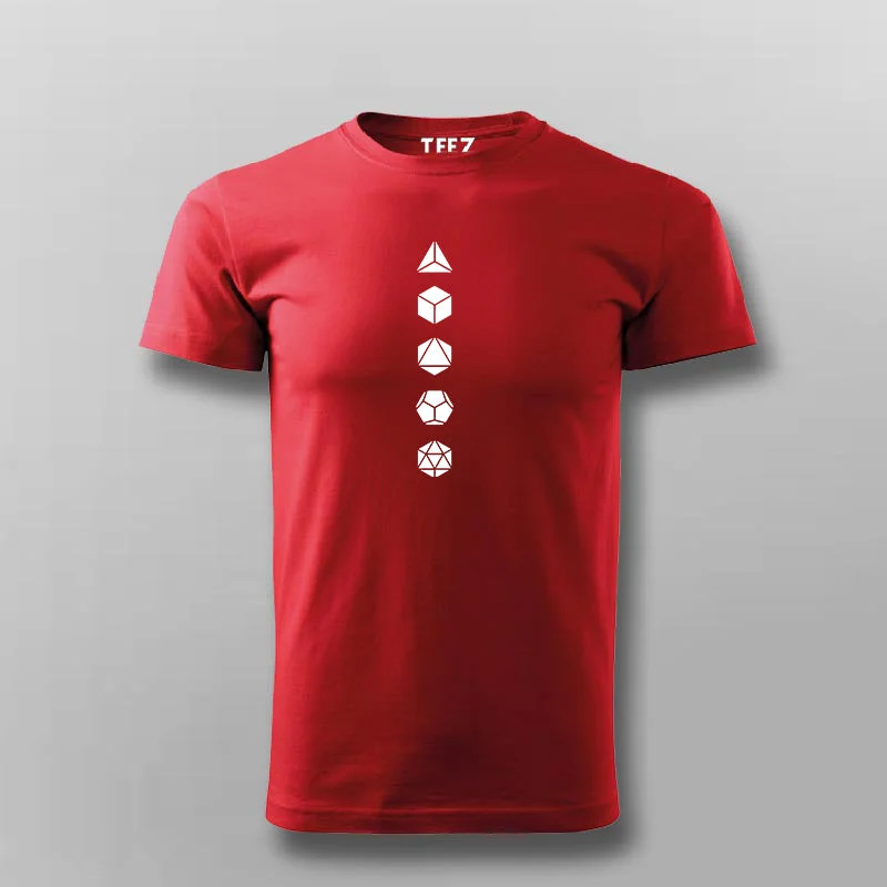 Platonic Solids Funny Maths T-shirt For Men