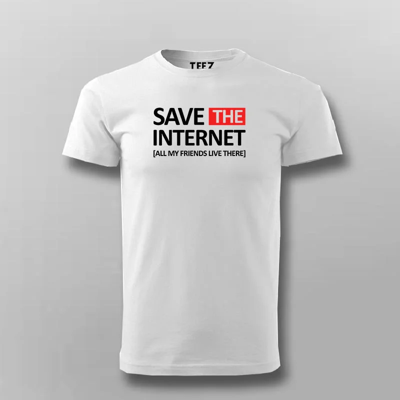 SAVE THE INTERNET T-shirt For Men
