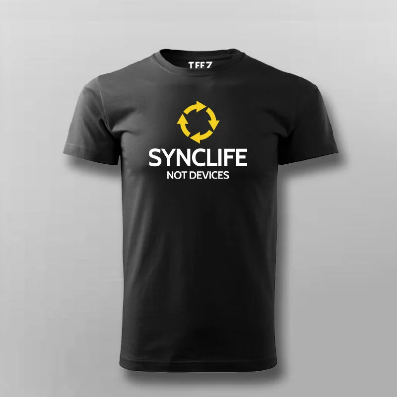 SYNCLIFE Not Devices Programmers T-shirt For Men