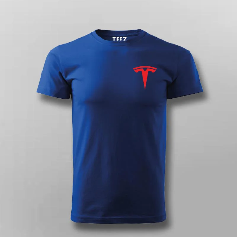 Tesla Chest Logo T-shirt For Men