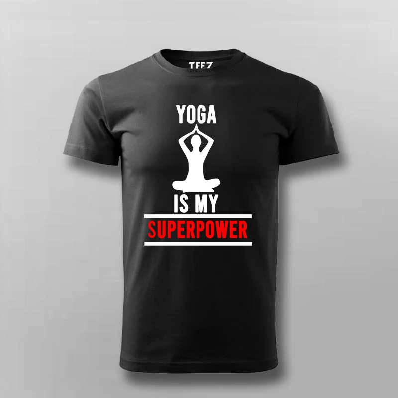 Yoga Is My SuperPower – Inspirational Men's Tee