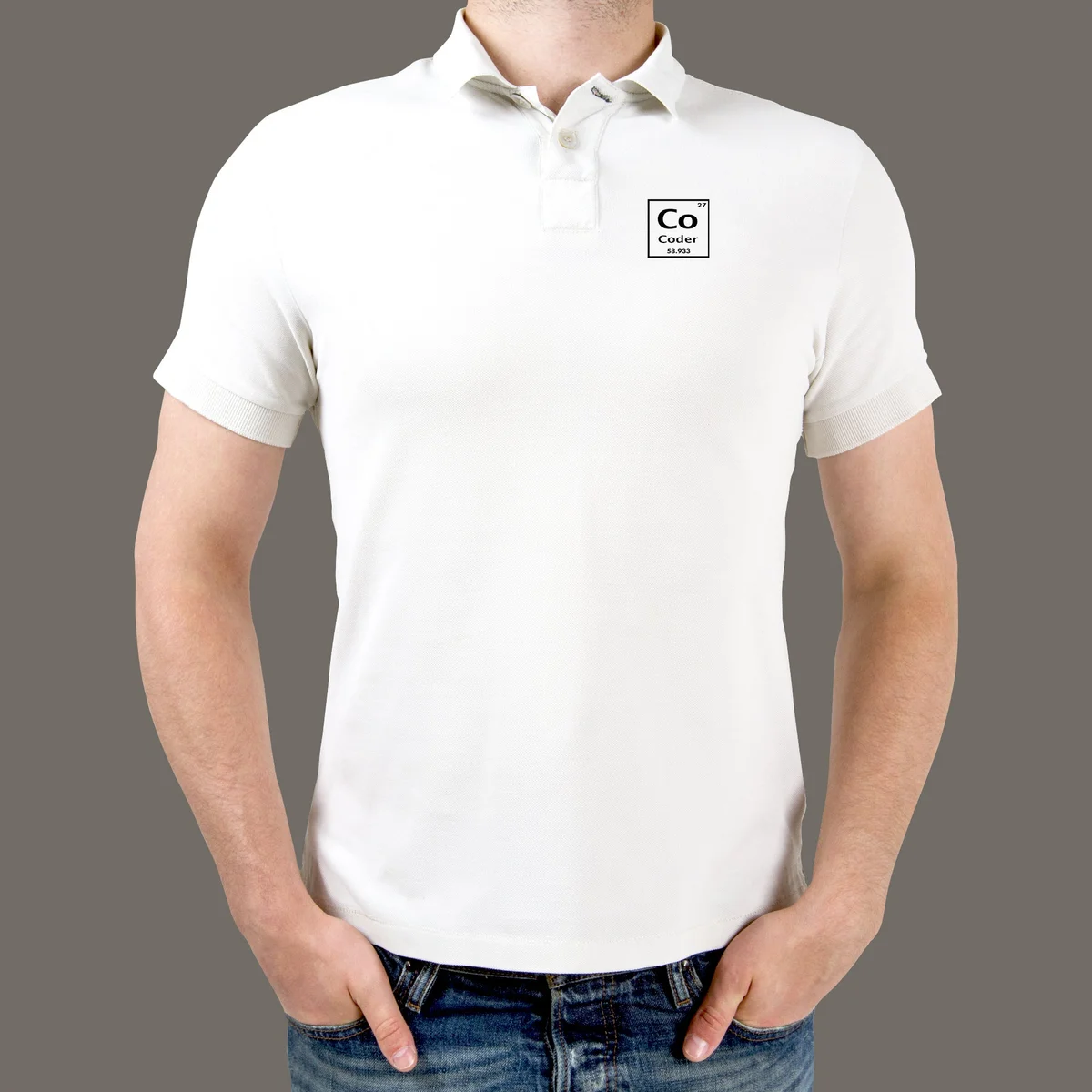 Coder Periodic Table polo T-Shirt For Men