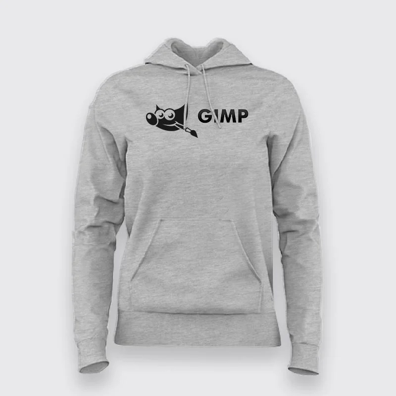 GIMP GNU Image Manipulation Program Logo  Hoodies For Women
