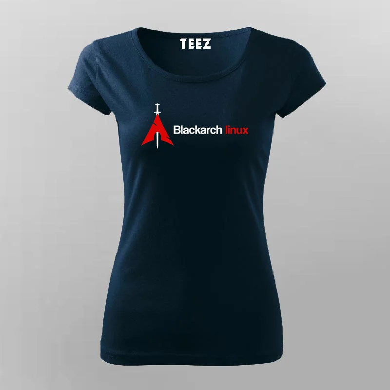 Black Arch Linux T-Shirt For Women