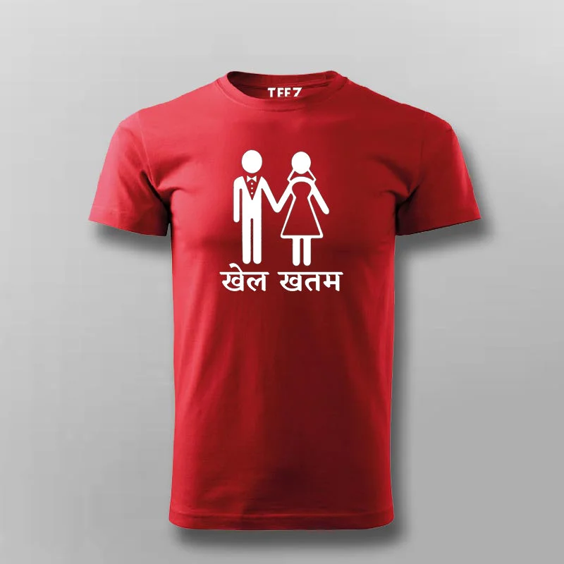 Khel Khatm Game Over Funny Hindi T-shirt For Men