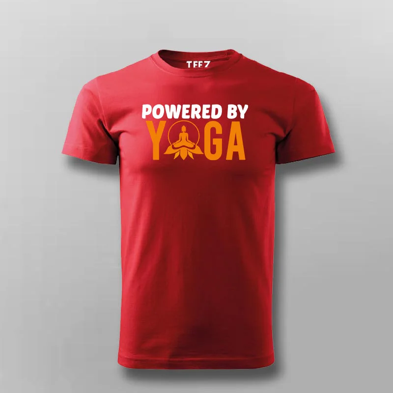 Powered By Yoga – Energizing Men's Yoga T-Shirt