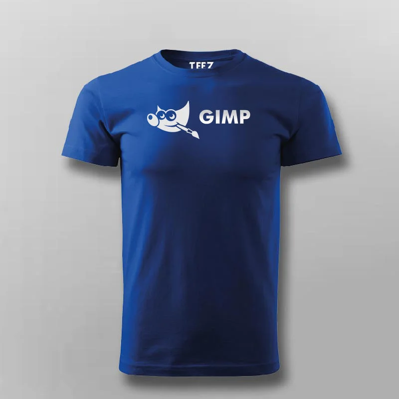 GIMP GNU Image Manipulation Program Logo T-shirt For Men