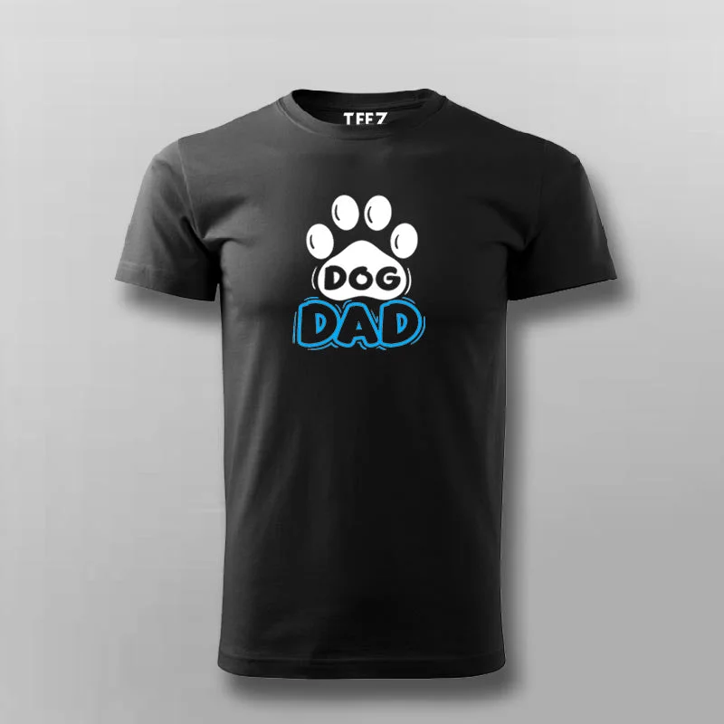 Dog Dad Geeky T-shirt For Men