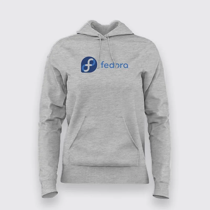 Fedora Logo Hoodies For Women