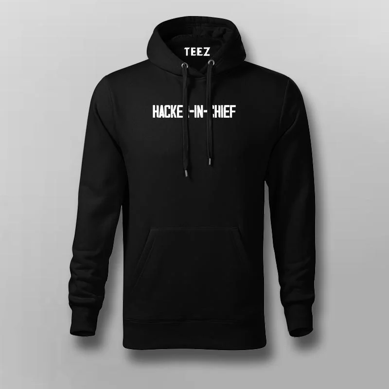 HACKER IN CHIEF Hoodies For Men