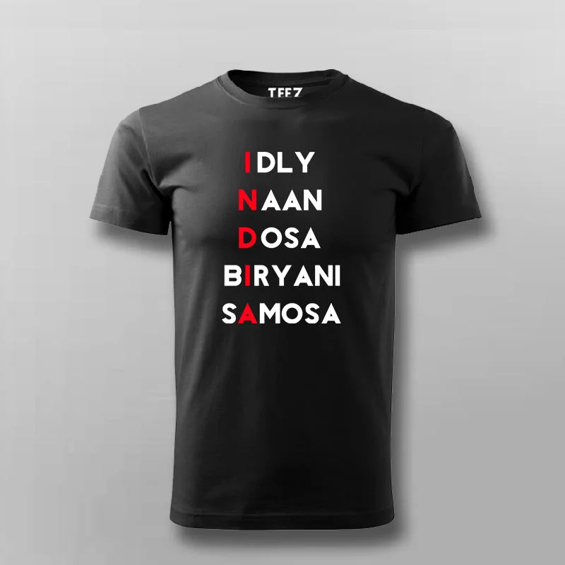 India Food Lover's Delight Cotton T-Shirt for Men