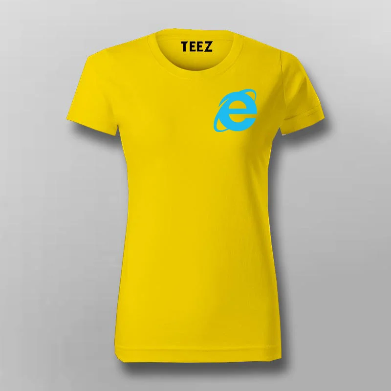 Internet Explorer - Morse Code logo T-Shirt For Women