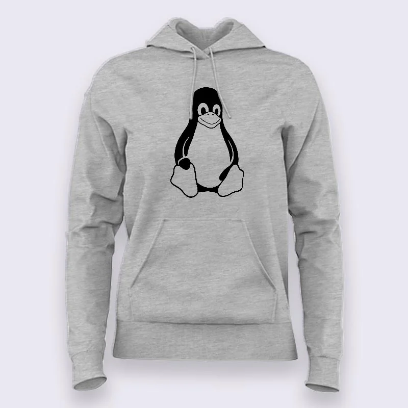 Tux Linux Mascot Hoodies For Women