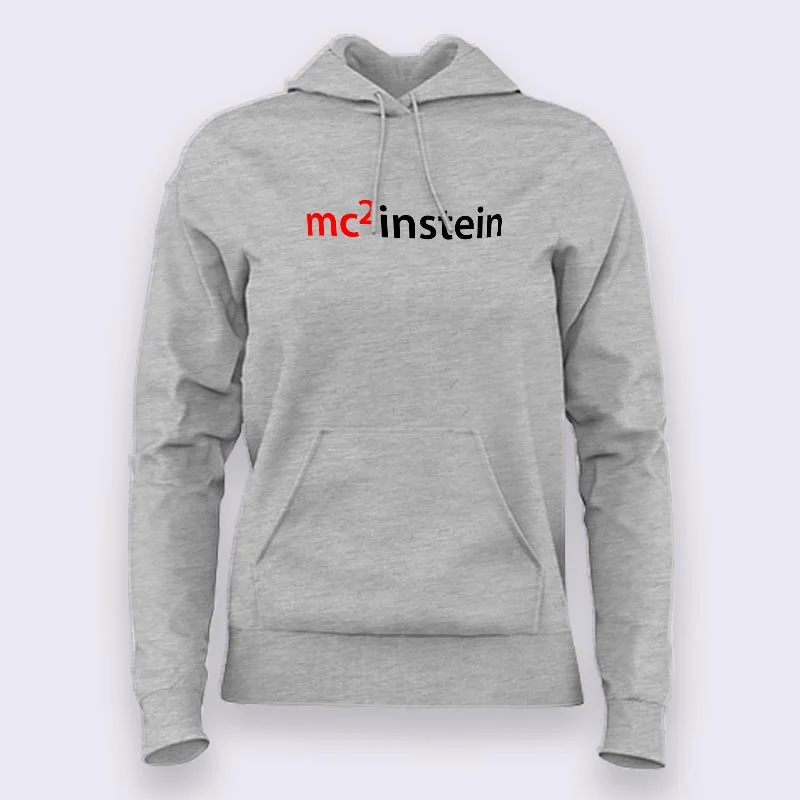 Einstein Logo Hoodies For Women