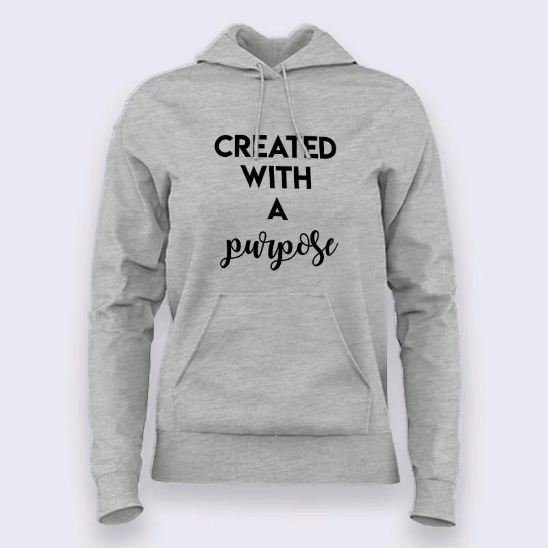 Created with a Purpose Religious Hoodies For Women