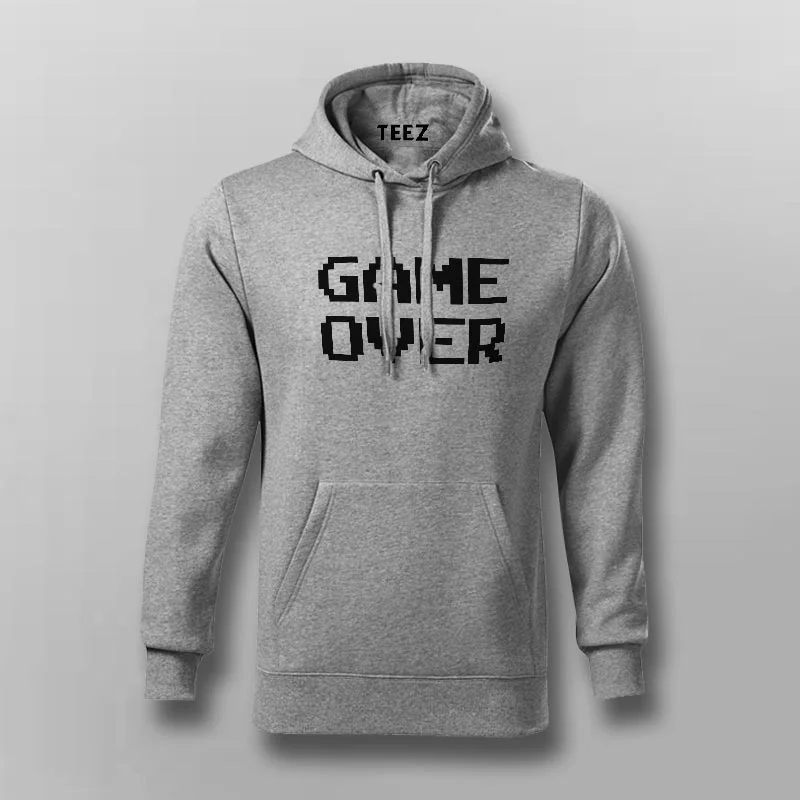 Game Over classic 8-bit Hoodies For Men