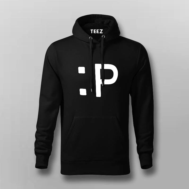 Tongue Smiley Emoticon Hoodies For Men