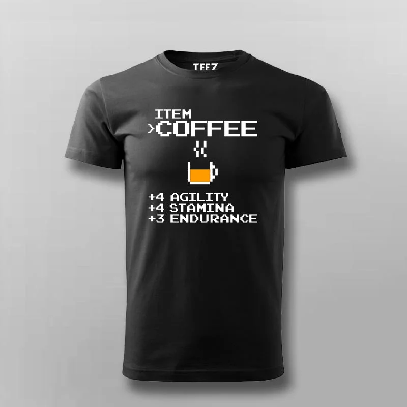 Item Coffee Agility Stamina Endurance T-Shirt For Men