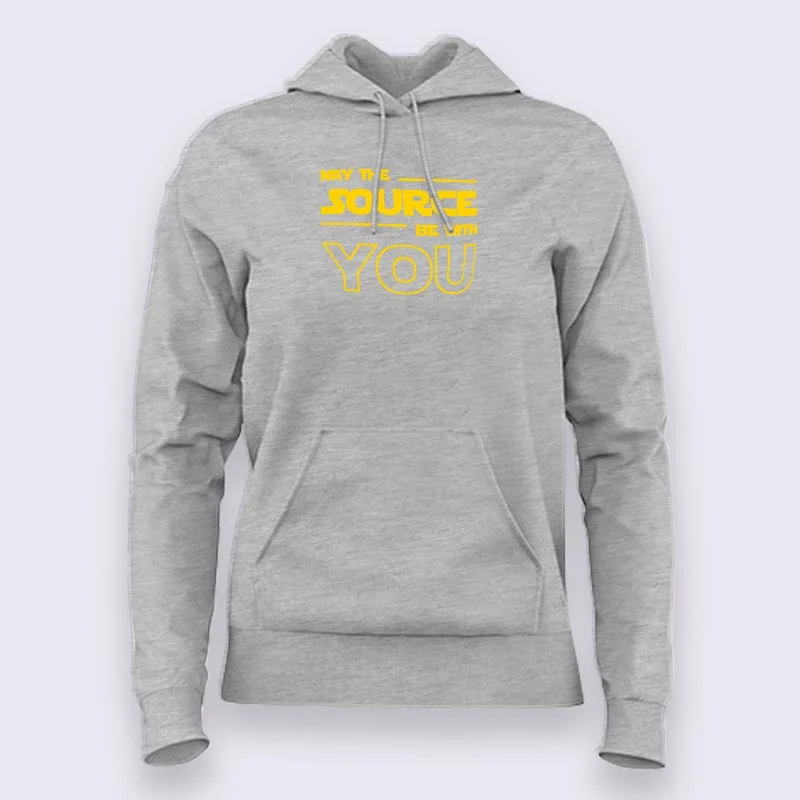 May The Source Be With You! Linux/Starwars Hoodies For Women
