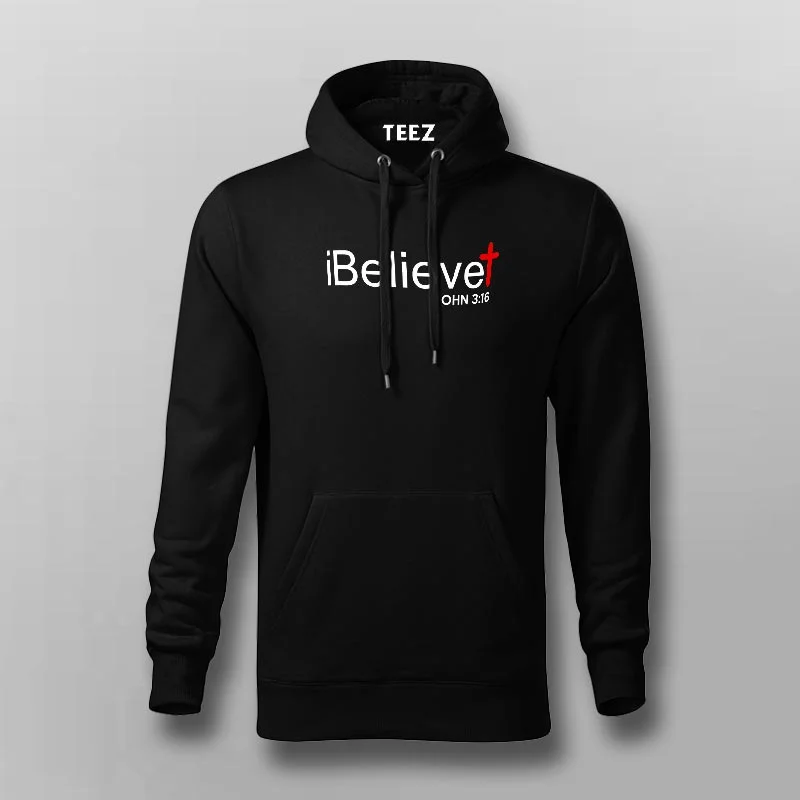 iBelieve John 3:16 Hoodies For Men