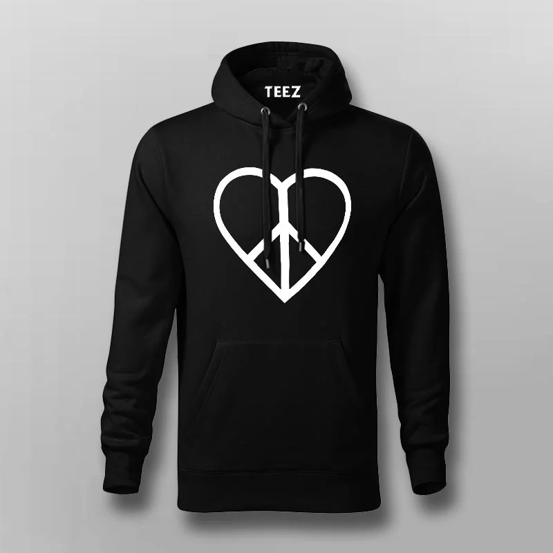 Love and Peace Hoodies For Men