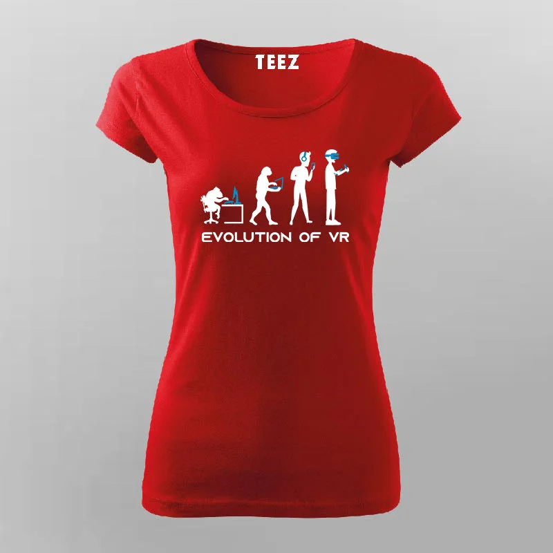 Evolution of Man Virtual Reality T-Shirt For Women