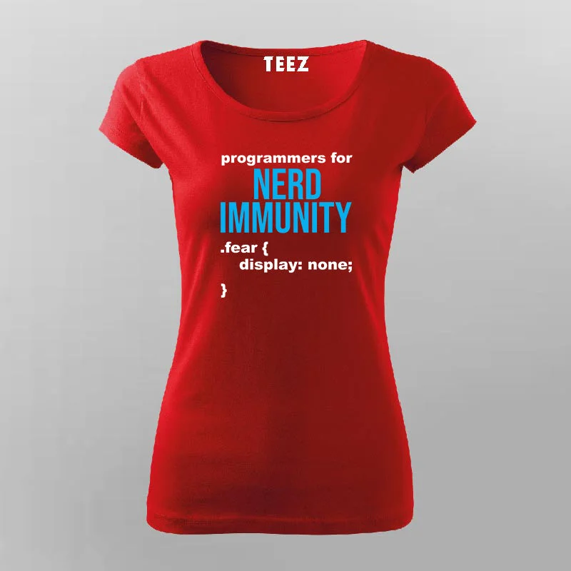 Nerd Immunity T-shirt For Women