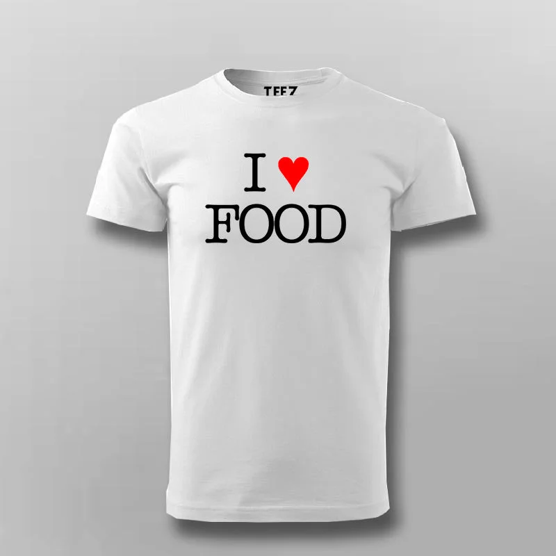 I Love Food - Gourmet Delight Cotton T-Shirt | Teez