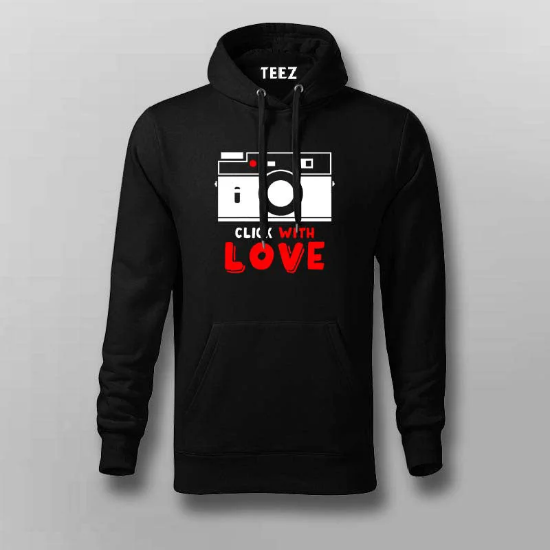 Click With Love – Men's Photographer Enthusiast Hoodie