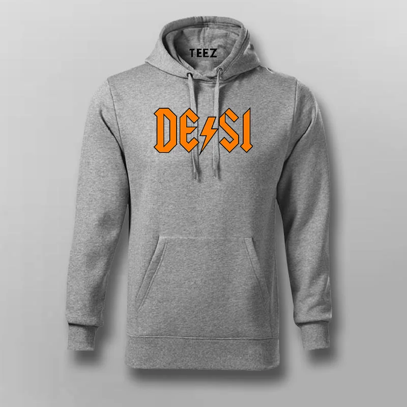 DESI Logo Stylish Cotton Hoodie for Men