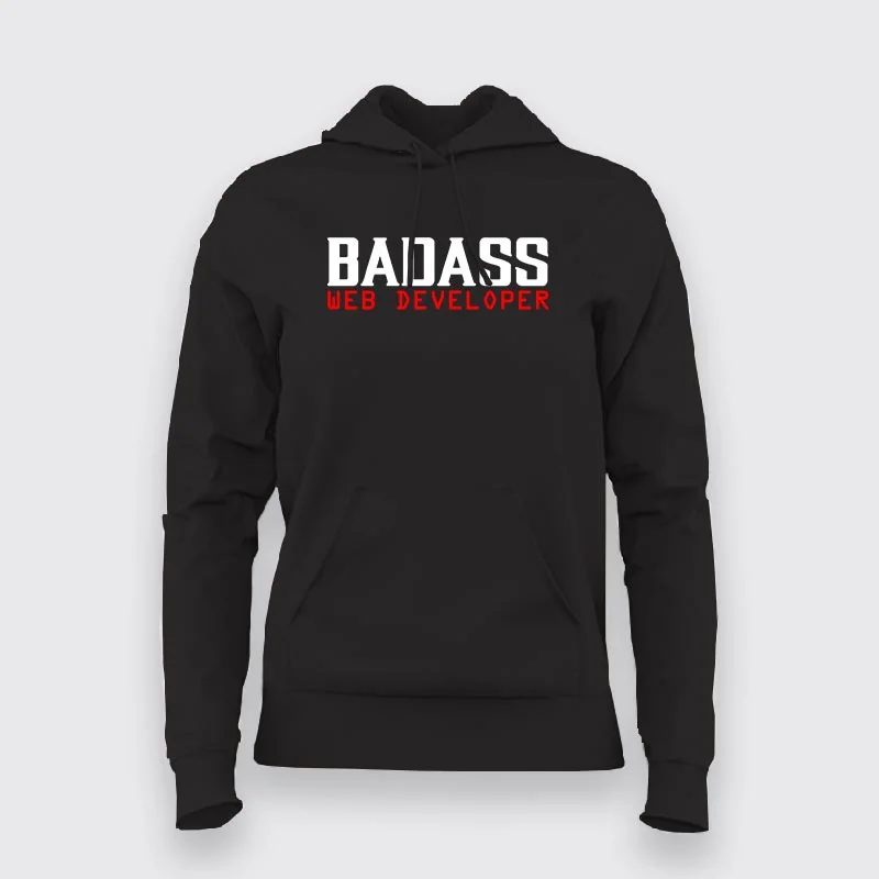Badass Javascript Developer Hoodie For Women